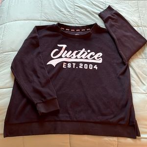 Justice 16/18 plus size girl(sweatshirt)